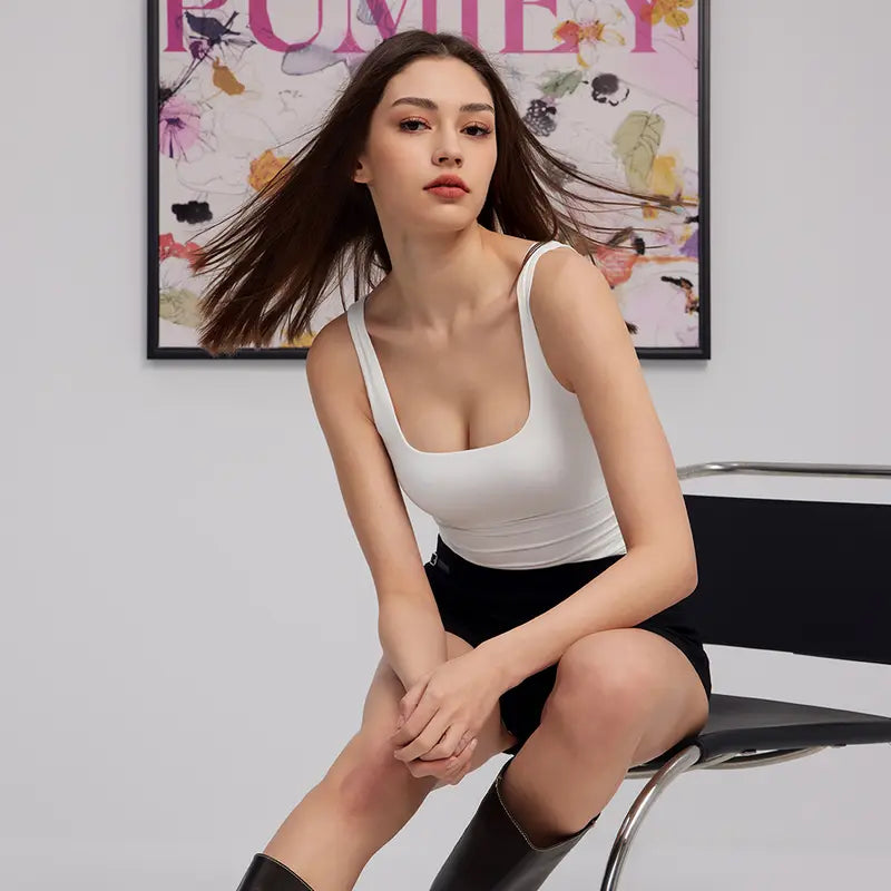 ✨Women's Square Neck Tank Top,Comfortable Everyday Essential summerwins